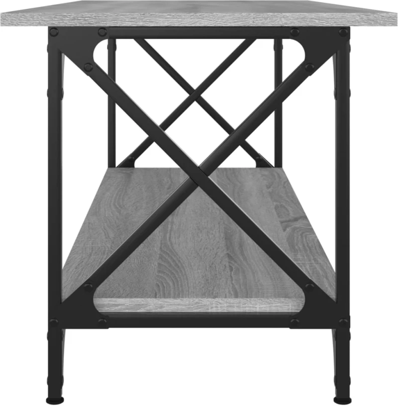 ΤΡΑΠΕΖΑΚΙ ΣΑΛΟΝΙΟΥ ΓΚΡΙ SONOMA 100X45X45 ΕΚ ΕΠΕΞ ΞΥΛΟ + ΣΙΔΗΡΟΣ 823315