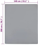 ΣΕΝΤΟΝΙ ΜΕ ΛΑΣΤΙΧΟ ΓΚΡΙ 140X200 ΕΚ. ΒΑΜΒΑΚΕΡΟ ΖΕΡΣΕΪ 136204