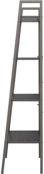 ΡΑΦΙΕΡΑ ΌΡΘΙΑ 4 ΕΠΙΠΕΔΩΝ ΜΑΥΡΗ 56 X 35 X 140 ΕΚ. 336366
