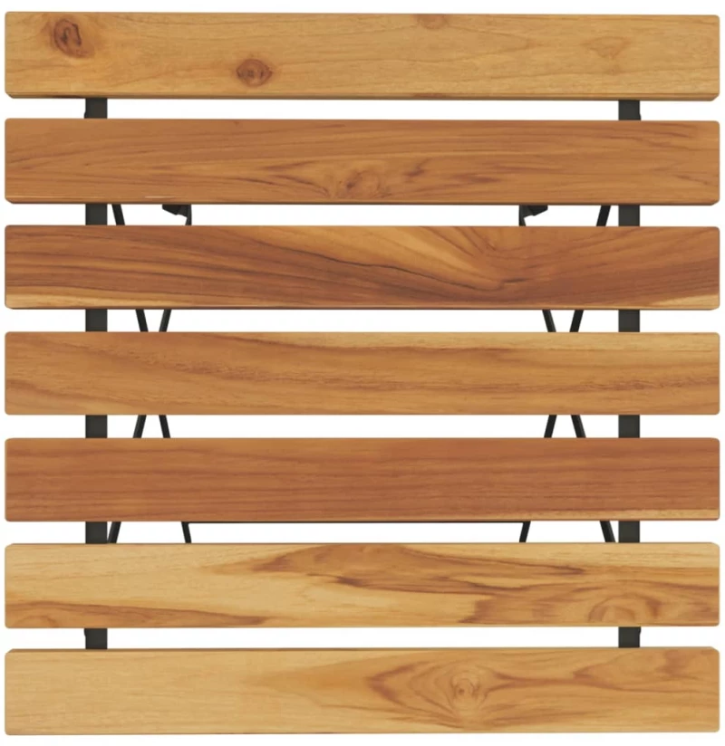 ΤΡΑΠΕΖΙ BISTRO ΠΤΥΣΣΟΜ. 55X54X71 ΕΚ. ΜΑΣΙΦ ΞΥΛΟ TEAK & ΑΤΣΑΛΙ 319978