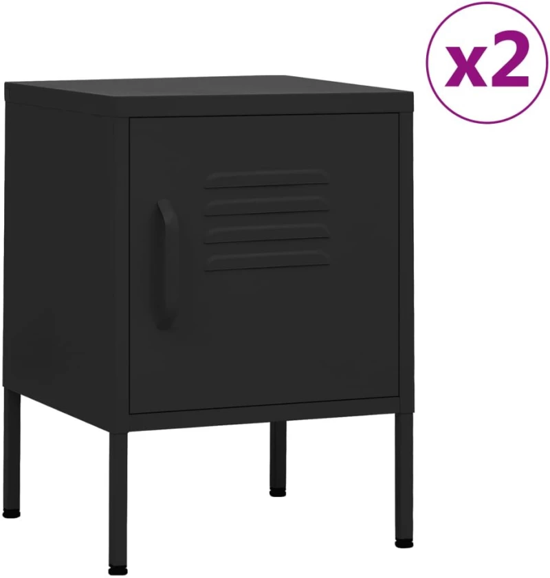 ΚΟΜΟΔΙΝΑ 2 ΤΕΜ. ΜΑΥΡΑ 35 X 35 X 51 ΕΚ. ΑΤΣΑΛΙΝΑ 3095212