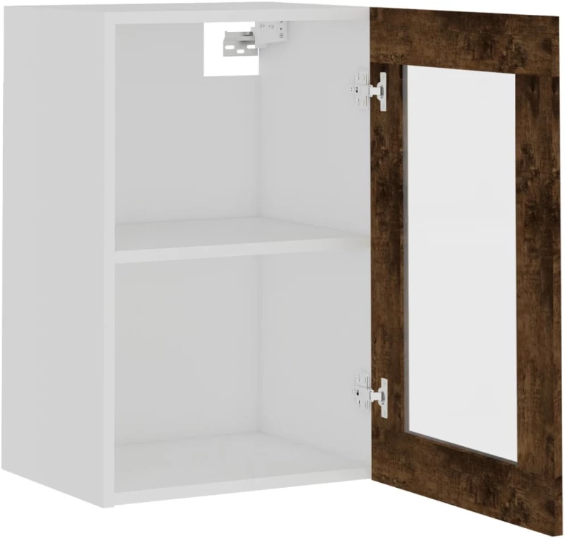 ΚΡΕΜΑΣΤΟ ΝΤΟΥΛΑΠΙ ΓΥΑΛΙΝΟ ΚΑΠΝΙΣΤΗ ΔΡΥΣ 40X31X60 ΕΚ. ΕΠΕΞ. ΞΥΛΟ 826345