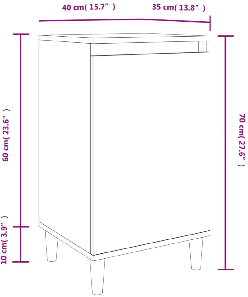 ΚΟΜΟΔΙΝΑ 2 ΤΕΜ. ΓΚΡΙ SONOMA 40X35X70 ΕΚ. ΑΠΟ ΕΠΕΞΕΡΓΑΣΜΕΝΟ ΞΥΛΟ 819641