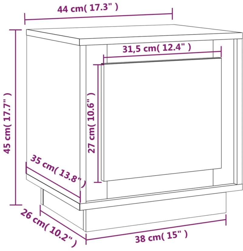 ΚΟΜΟΔΙΝΟ ΓΚΡΙ SONOMA 44 X 35 X 45 ΕΚ. ΑΠΟ ΕΠΕΞΕΡΓΑΣΜΕΝΟ ΞΥΛΟ 819848