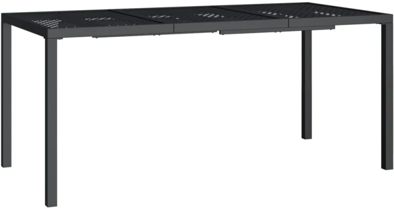 ΤΡΑΠΕΖΙ ΚΗΠΟΥ ΑΝΘΡΑΚΙ 165X80X72 ΕΚ. ΑΤΣΑΛΙΝΟ 362746