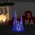 ΚΩΝΟΙ ΔΙΑΚΟΣΜΗΤΙΚΟΙ LED ΑΚΡΥΛΙΚΟΙ ΣΕΤ ΜΠΛΕ 30/45/60 ΕΚ. 328969