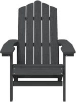 ΚΑΡΕΚΛΑ ΚΗΠΟΥ ADIRONDACK ΑΝΘΡΑΚΙ ΑΠΟ HDPE ΜΕ ΤΡΑΠΕΖΑΚΙ 3095701