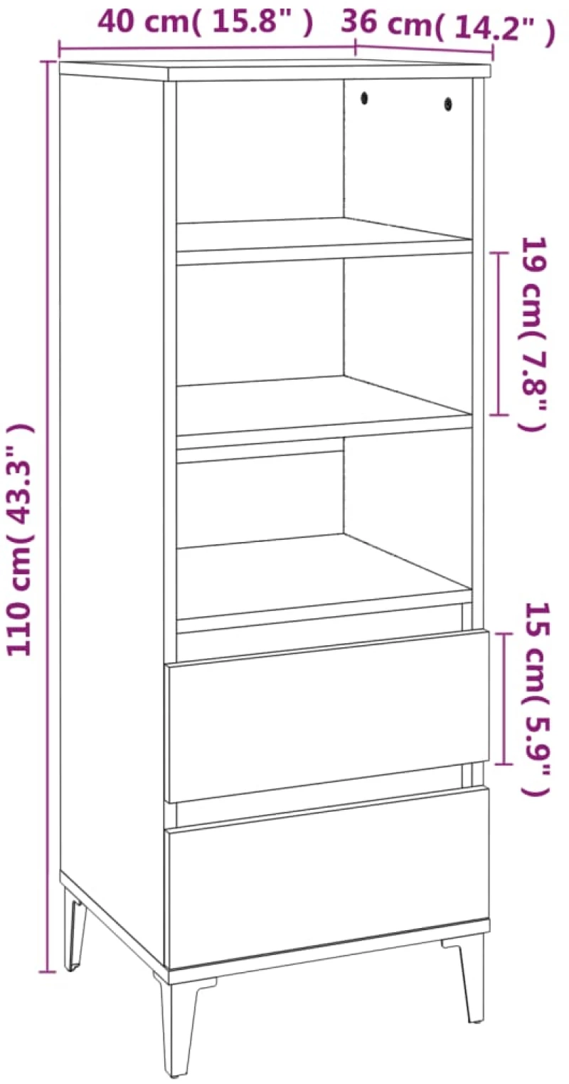 ΝΤΟΥΛΑΠΙ SONOMA ΔΡΥΣ 40X36X110 ΕΚ. ΑΠΟ ΕΠΕΞΕΡΓΑΣΜΕΝΟ ΞΥΛΟ 821247