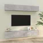 ΈΠΙΠΛΑ ΤΗΛΕΟΡΑΣΗΣ ΤΟΙΧΟΥ 4 ΤΕΜ. ΓΚΡΙ 100X30X30ΕΚ. ΕΠΕΞΕΡΓ. ΞΥΛΟ 3114193