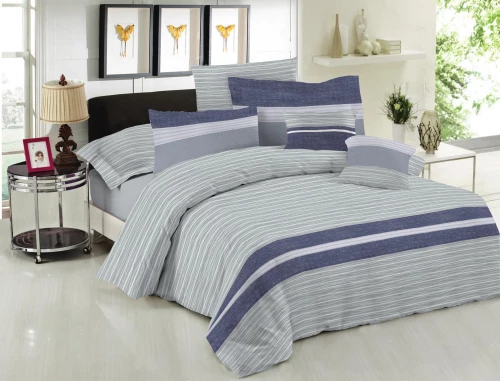 Σετ Σεντόνια Le Blanc Premium Cotton 100% Brooklyn Ice Υπέρδιπλα με λάστιχο 160x200+33