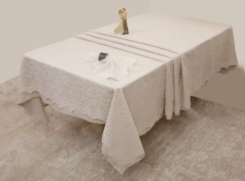 Σετ 2 Τραπεζομάντηλα 160x160, 150x150 2331 Ivory