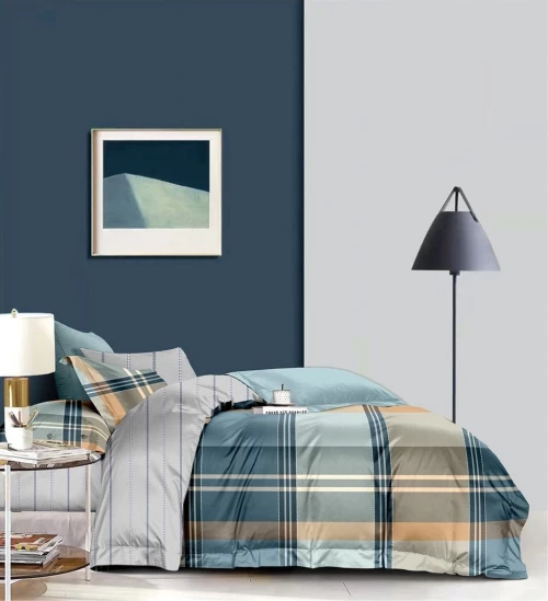 Σετ Σεντόνια Υπέρδιπλα με Λάστιχο 160x200+25 Έμμα Πετρόλ