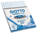 Giotto 456025 turbo maxi μαρκαδόροι μονόχρωμοι γκρι 12τμχ