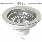 Βαλβίδα Νεροχύτου Φ115 Μ250EU Aniplast