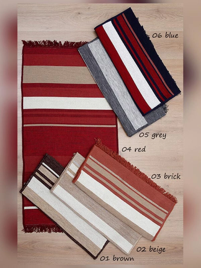 Πατάκι υφαντό Peny 70x120 Red