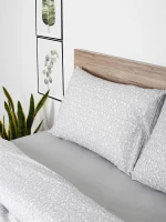 Σετ Σεντόνια Cotton Feelings 920 Grey Μονό με λάστιχο(105x205+30)