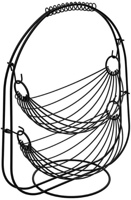 ΦΡΟΥΤΙΕΡΑ 2 ΘΕΣΕΩΝ ΜΕΤΑΛΛΙΚΗ ΜΑΥΡΗ