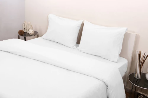 Σετ Σεντόνια Υπέρδιπλα 240x265 3100 Φανέλλα Λευκό