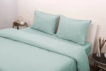 Σετ Σεντόνια Υπέρδιπλα με Λάστιχο 160x200+25 3100 Φανέλλα Μέντα