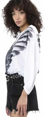 Religion Wings Top White
