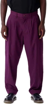 Παντελόνι Obey Fubar Pleated Beetroot