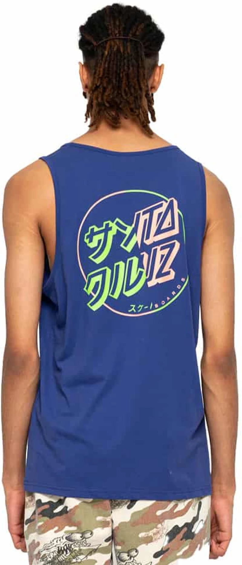 Santa Cruz Divide Dot Tank Top Blue