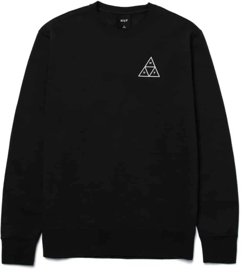 Μπλούζα HUF Essentials TT LS Tee Black