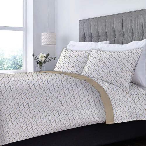 Σετ Σεντόνια Μονά 165x265 5106 Μπεζ Φανέλλα