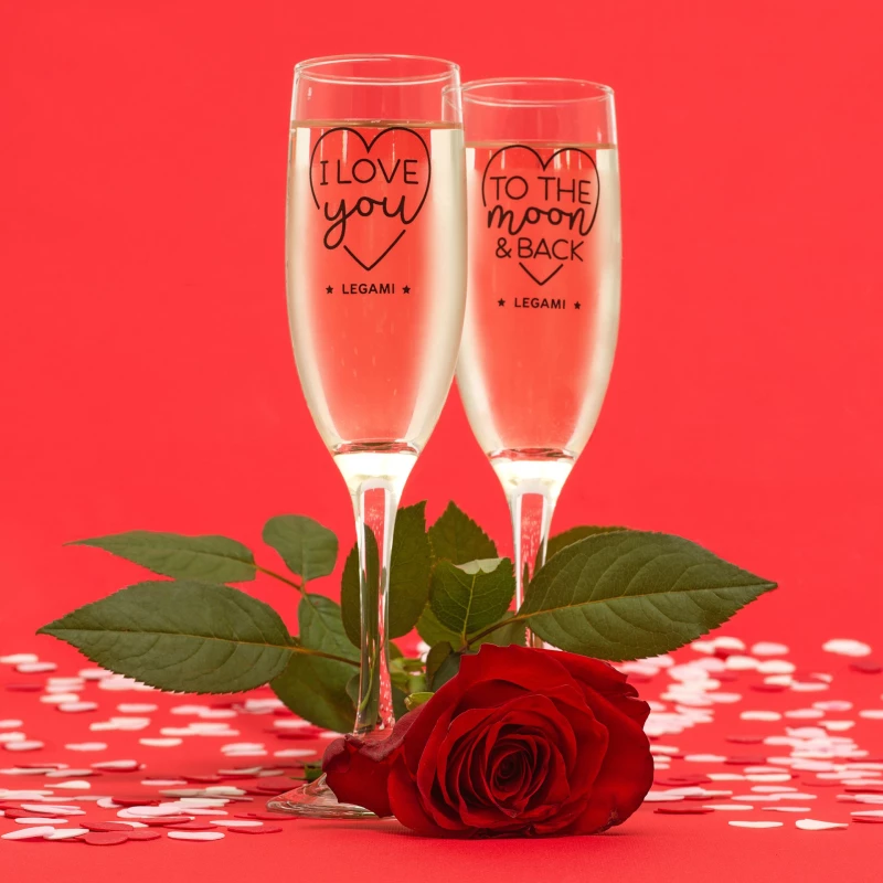 Ποτήρια σαμπάνιας Love Legami