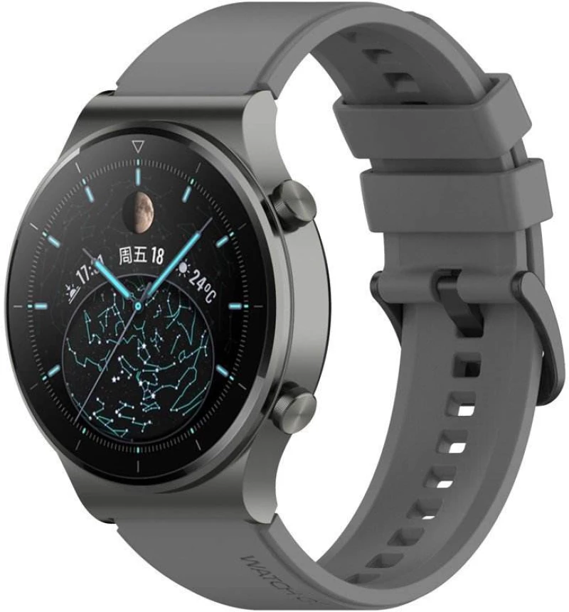Tech Protect SMOOTHBAND SILICONE λουράκι για Huawei Watch GT 2 Pro - 22mm - ΓΚΡΙ