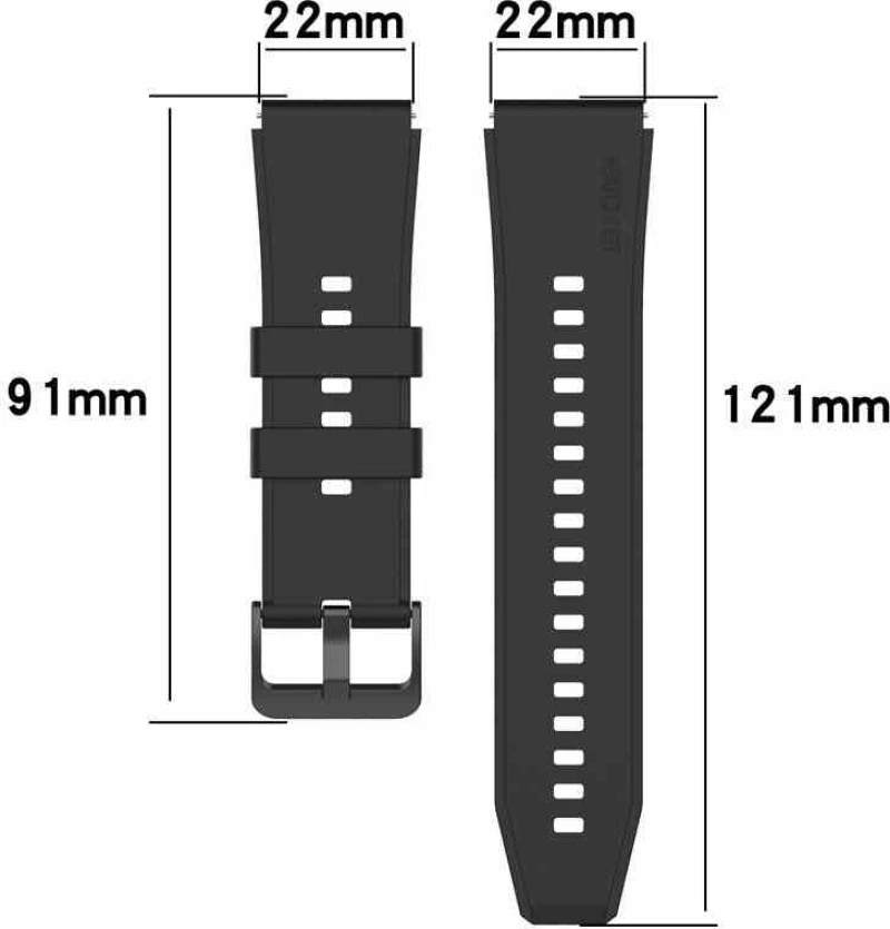 Tech Protect SMOOTHBAND SILICONE λουράκι για Huawei Watch GT 2 Pro - 22mm - ΓΚΡΙ