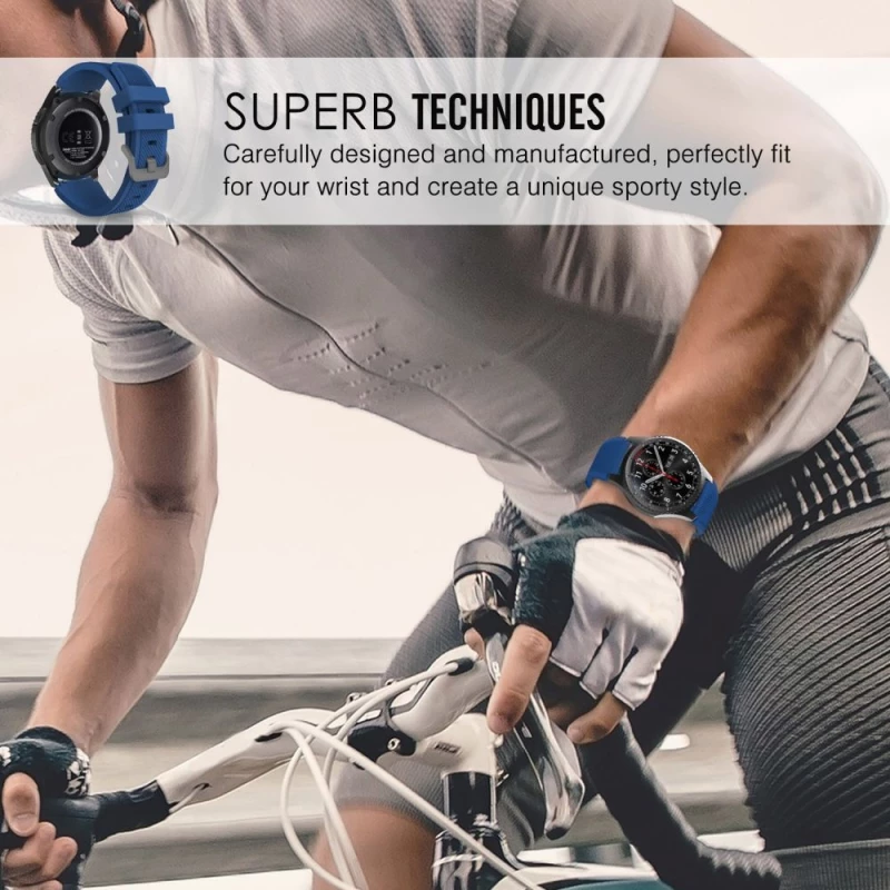 Tech Protect SMOOTHBAND SILICONE λουράκι για Huawei Watch GT 2 Pro - 22mm - ΓΚΡΙ