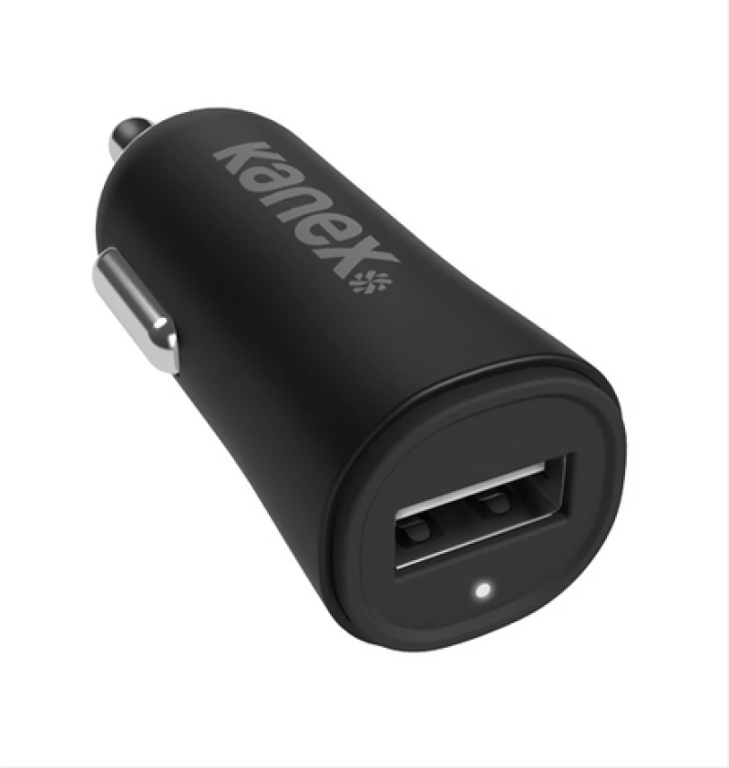Kanex Φορτιστής Αυτοκινήτου USB V2 2.4 Amp Μαύρος - KCLA1PT24V2BK