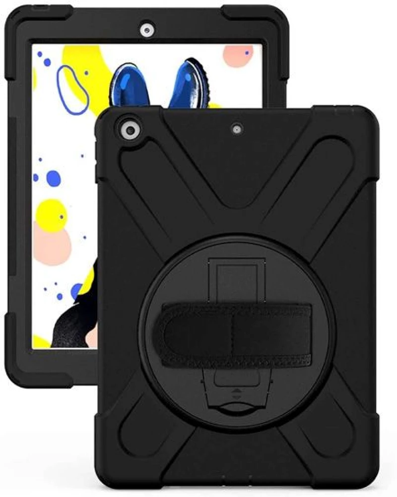 Θήκη TECH PROTECT SURVIVE Securit για Apple iPad 12.9 (2020 - 4th gen), με χειρολαβή & ιμάντα ώμου , polybag edt - ΜΑΥΡΟ - MWB-CIPDP129-013-BLK