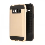 Θήκη TECH PROTECT ΗΥΒRID για Samsung Galaxy J1 - ΧΡΥΣΟ ΓΚΡΙ ΜΑΥΡΟ-ΜΑΥΡΟ