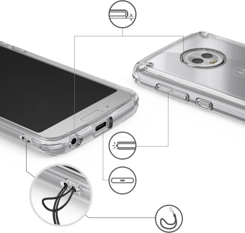 Θήκη RINGKE FUSION για MOTOROLA MOTO G6 - ΔΙΑΦΑΝΗ