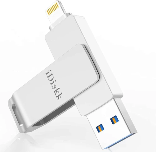 iDisk 2-in-1 Storage 128GB Go για συσκευές Apple iOS MFi Certified - ΑΣΗΜΙ - iDiskk-U006-128G