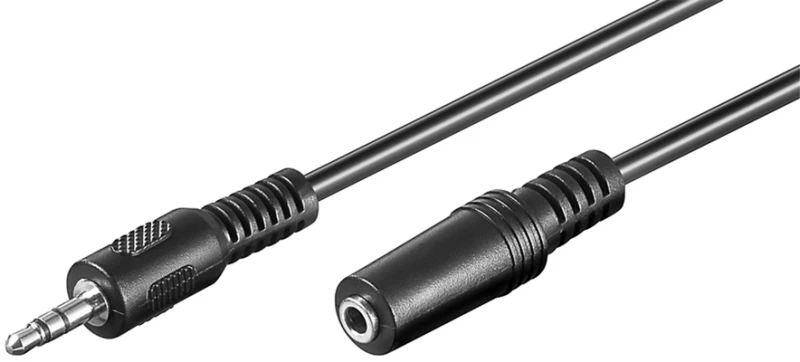 GOOBAY προέκταση καλωδίου ήχου 3.5mm 50431  3-pin  2m  μαύρο