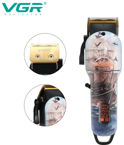 VGR Επαγγελματική Επαναφορτιζόμενη Κουρευτική Μηχανή V-689