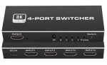 HDMI switch CAB-H149  4-in σε 1-out  4K/120Hz  8K/60Hz  μαύρο