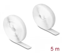 DELOCK αυτοκόλλητη ταινία τύπου Velcro 20919  heavy duty  5mx20mm  λευκή