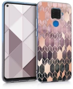 KW TPU Silicone Case Huawei Mate 30 Lite - IMD Design Dark Pink / Rose Gold (50165.03)