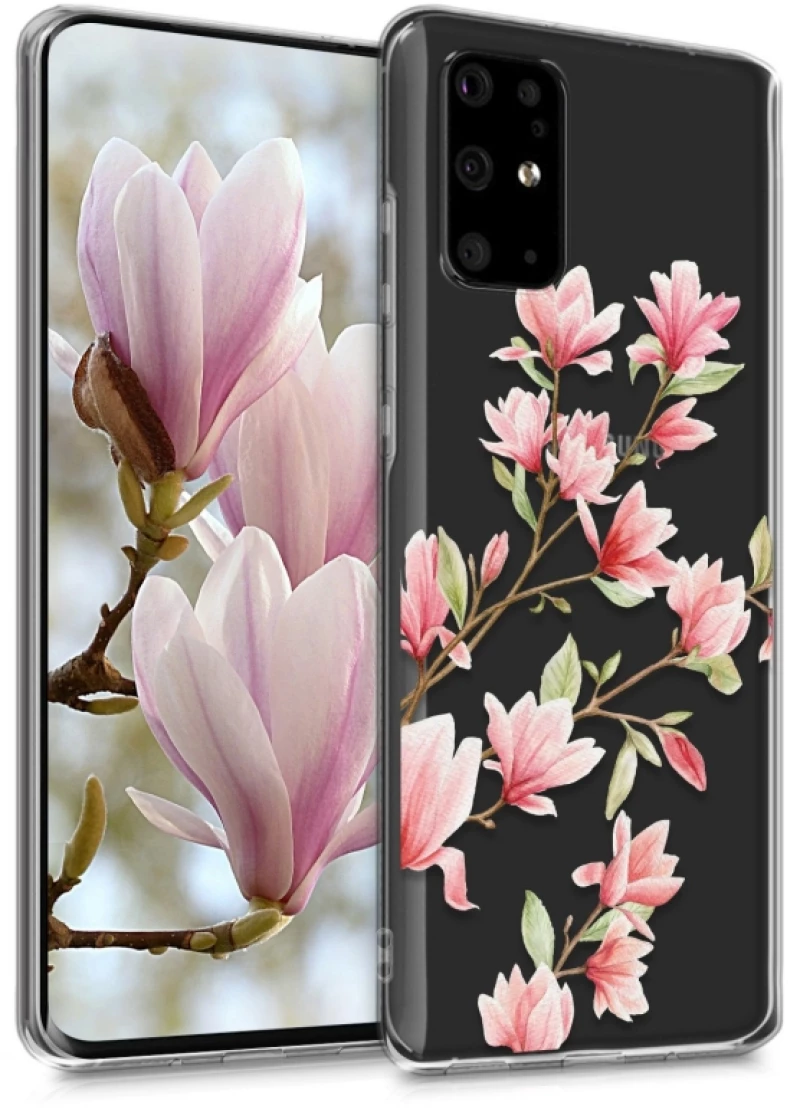KW TPU Silicone Case Samsung Galaxy S20 - Magnolias  Light Pink White (51218.01)