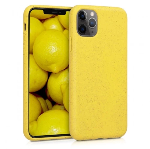 Kalibri TPU Case Eco-Friendly Natural Wheat Straw Apple iPhone 11 Pro Max - Yellow (50318.06)