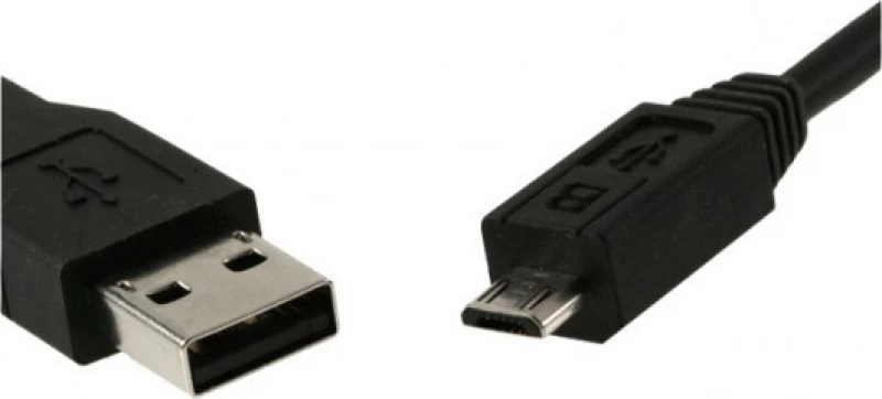 Kαλωδιο Φόρτισης Χειριστηρίων ps4 USB 2.0 to micro USB Cable Μαύρο 1.8m (oem)
