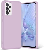 Samsung Galaxy A52 / A52s - Slim Liquid Silicone Gel Rubber Case Soft Touch Back Cover matte Purple (oem)