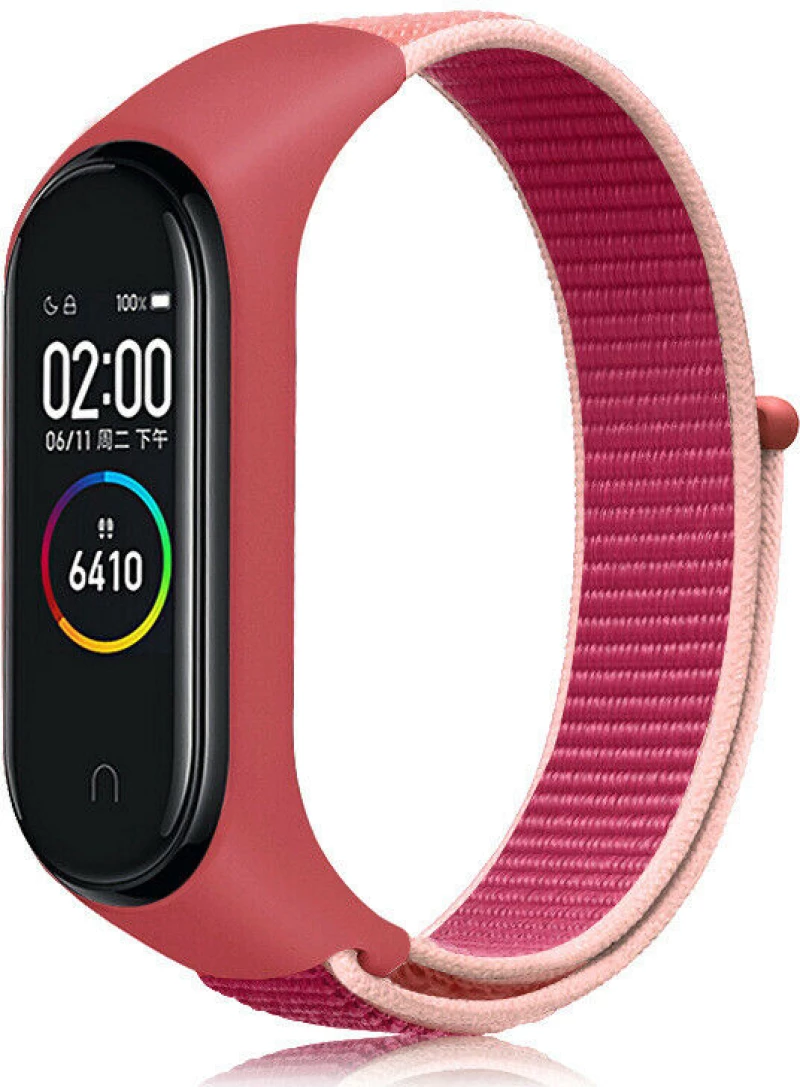 Λουράκι Υφασμάτινο (Mi Band 3/Mi Smart Band 4)- Hot Pink (oem)