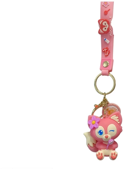 Μπρελόκ Cat Pink 3D Figure Keychain (oem) (34587)