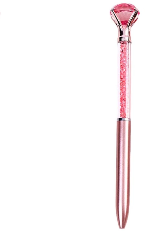 Στυλό Διαρκείας Διαμάντι - Crystal Diamond Pens Metal Ballpoint Pens (Φούξια) (6801)