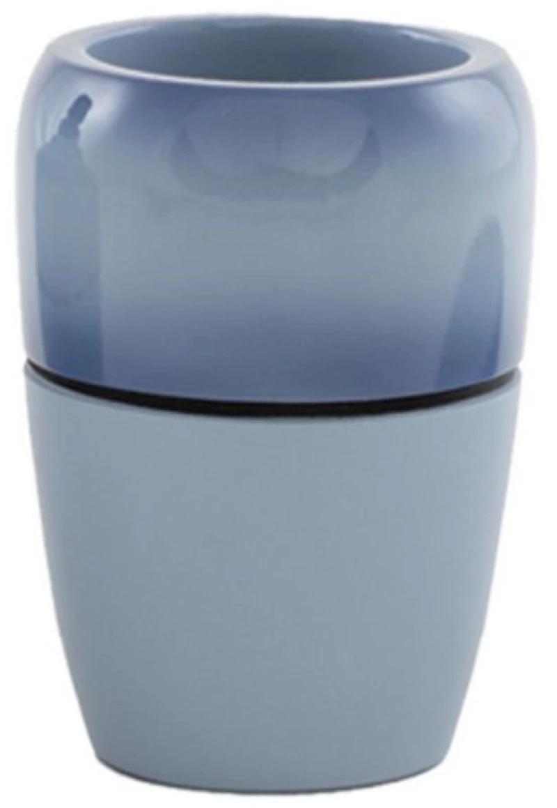 ΠΟΤΗΡΙ ΜΠΑΝΙΟΥ (GLASS BLUE) - NEF NEF GLASS BLUE 100% ΓΥΑΛΙ